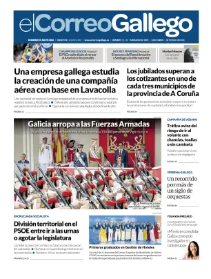 Portada de El Correo Gallego, 31 de mayo de 2026