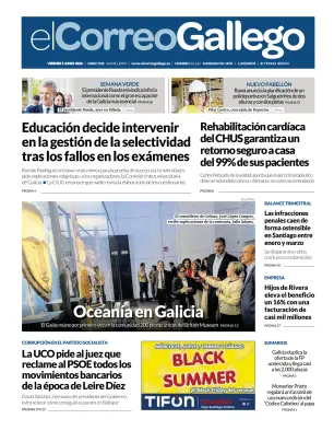Portada de El Correo Gallego, 5 de junio de 2026