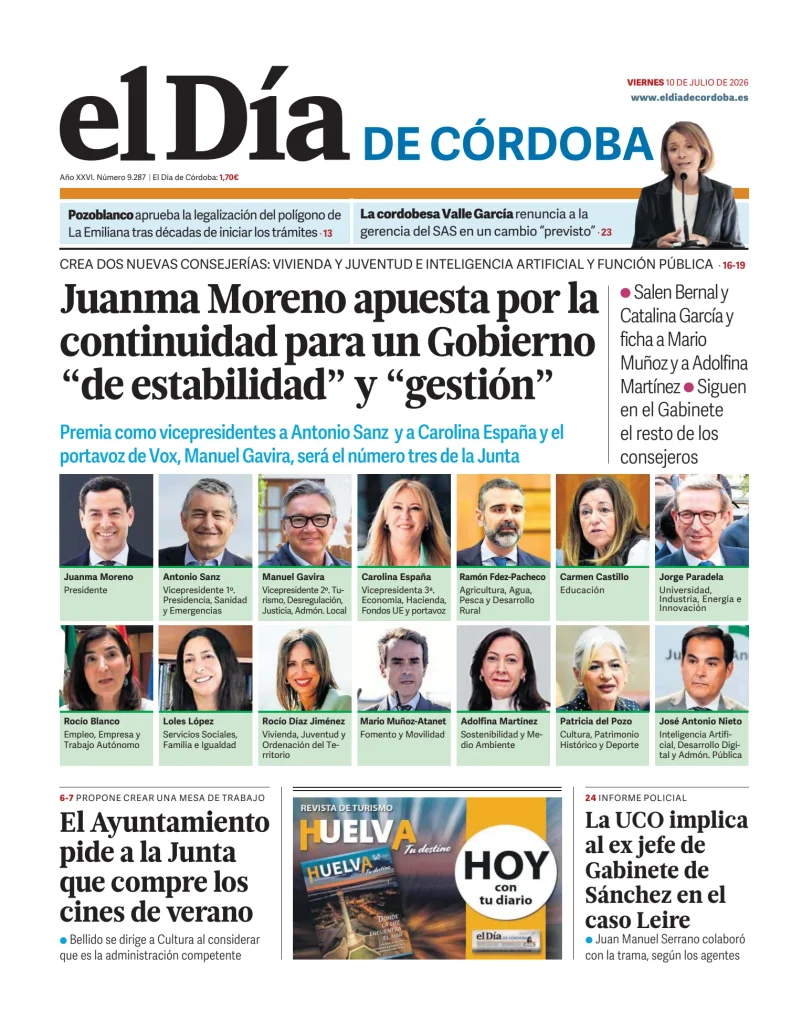 Portada de El Día de Córdoba