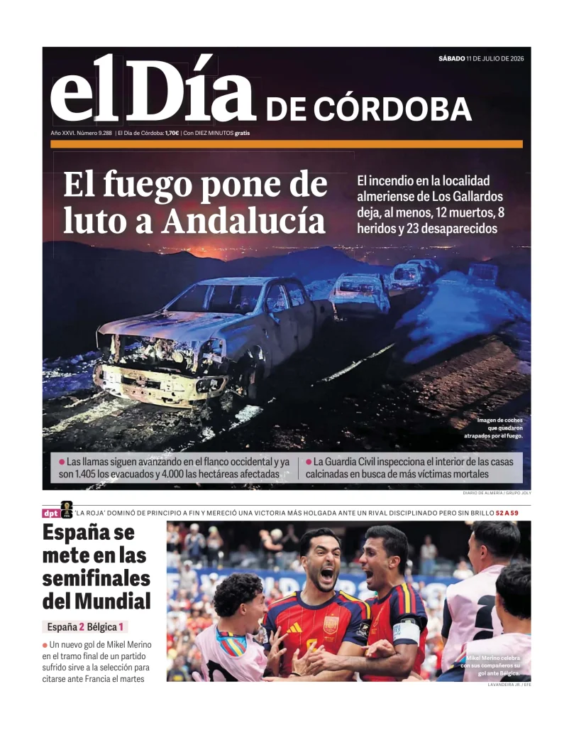 Portada de El Día de Córdoba