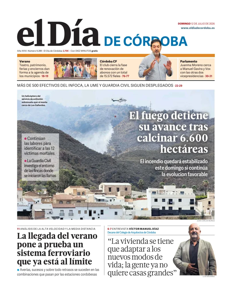 Portada de El Día de Córdoba