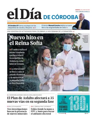 Portada de El Día de Córdoba, 2 de junio de 2026