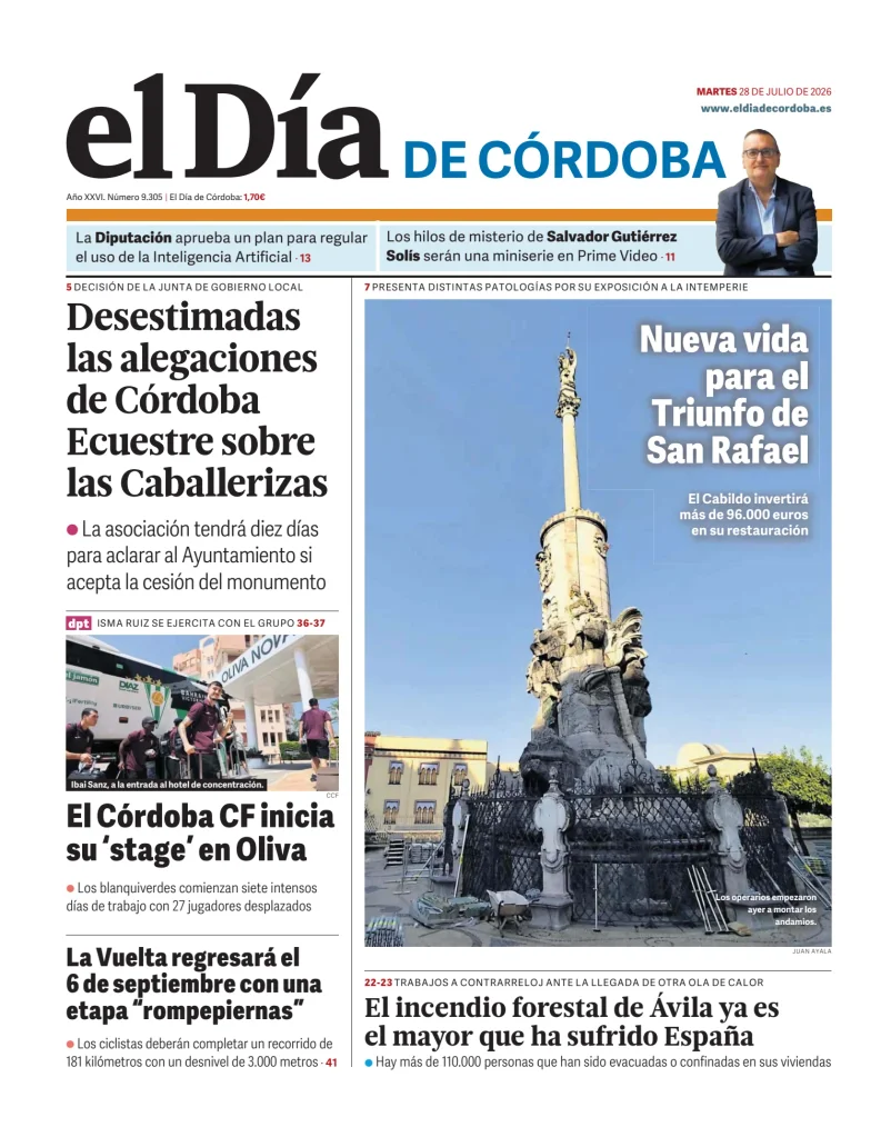 Portada de El Día de Córdoba