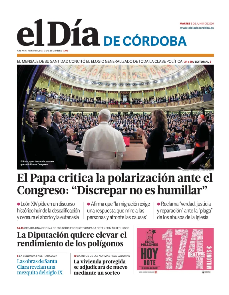 Portada de El Día de Córdoba