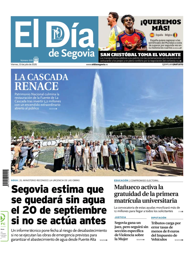Portada de El Día de Segovia
