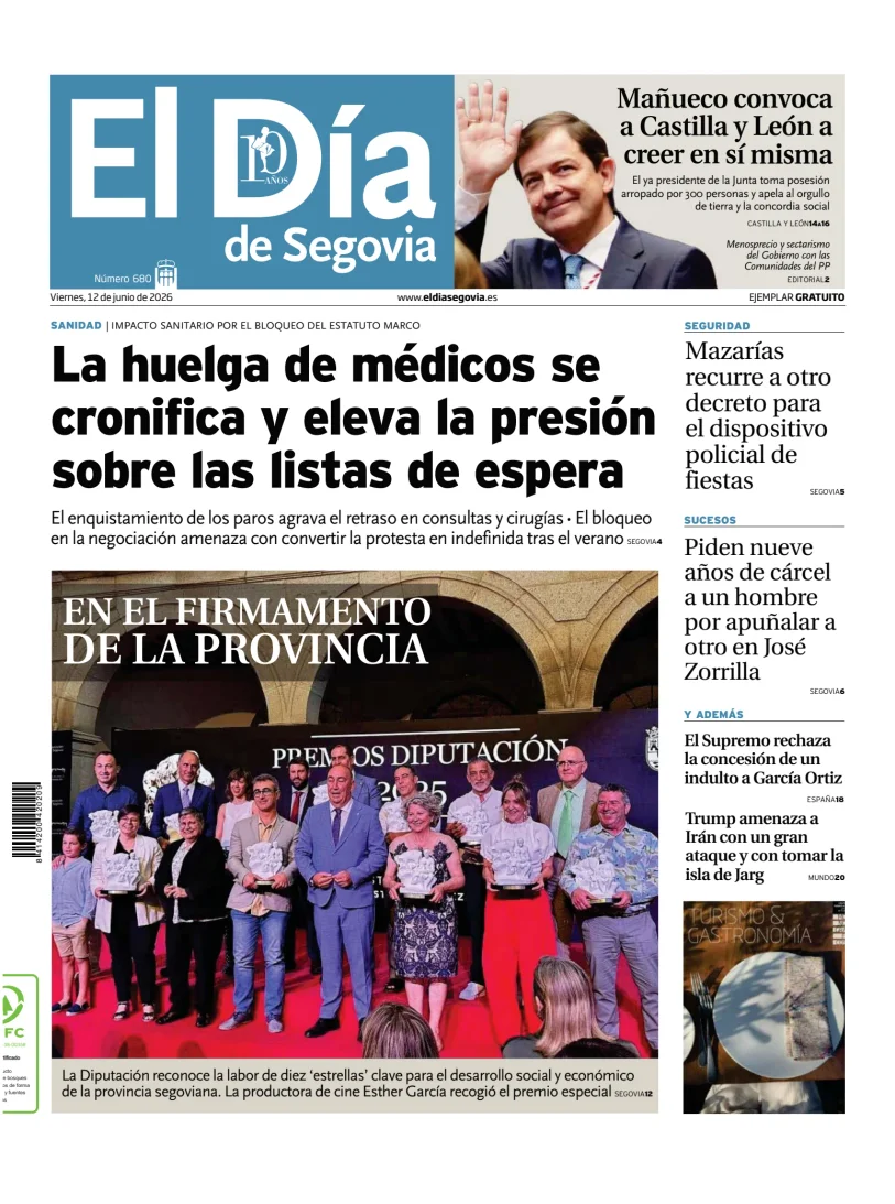 Portada de El Día de Segovia
