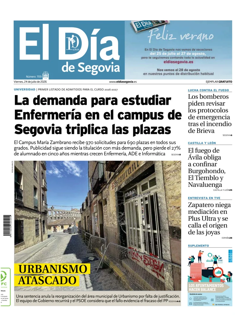 Portada de El Día de Segovia