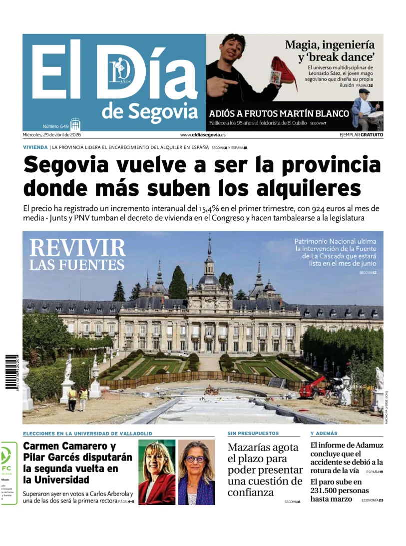 El Día de Segovia — 29/04
