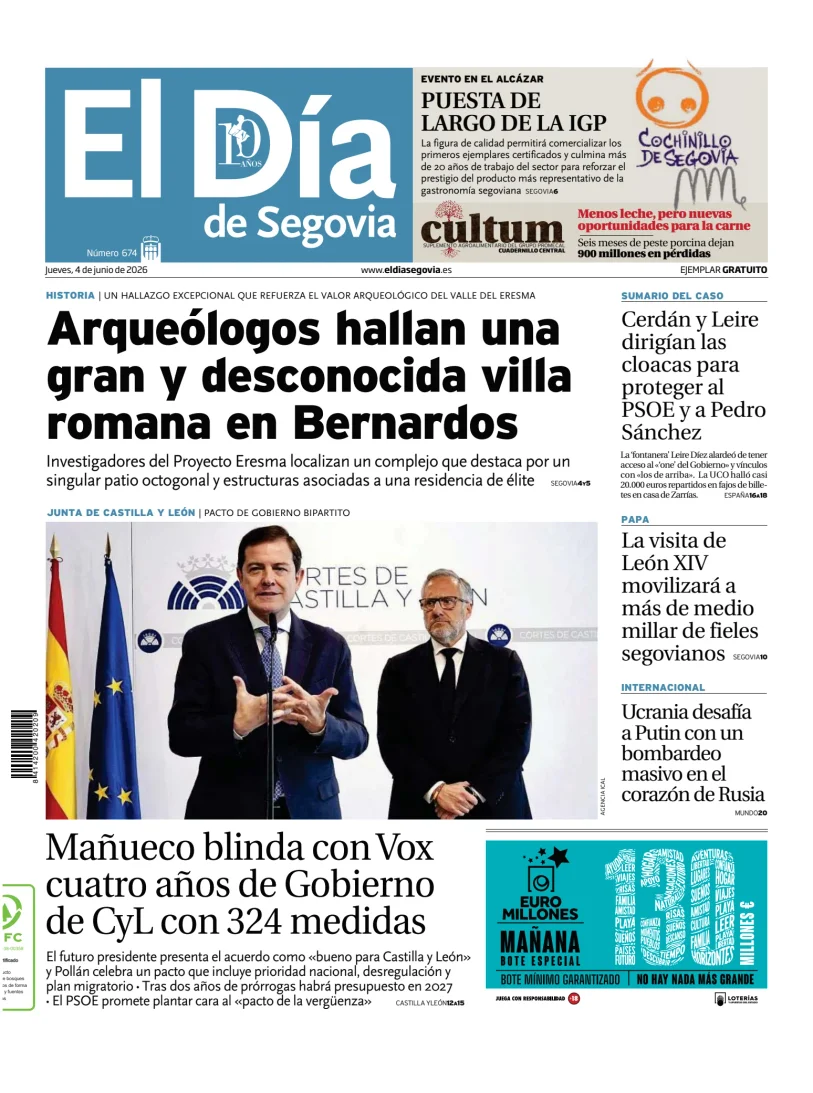 Portada de El Día de Segovia