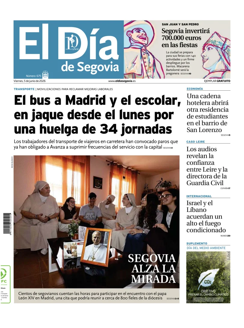 Portada de El Día de Segovia