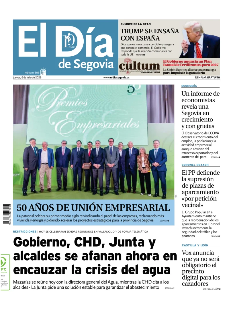 Portada de El Día de Segovia