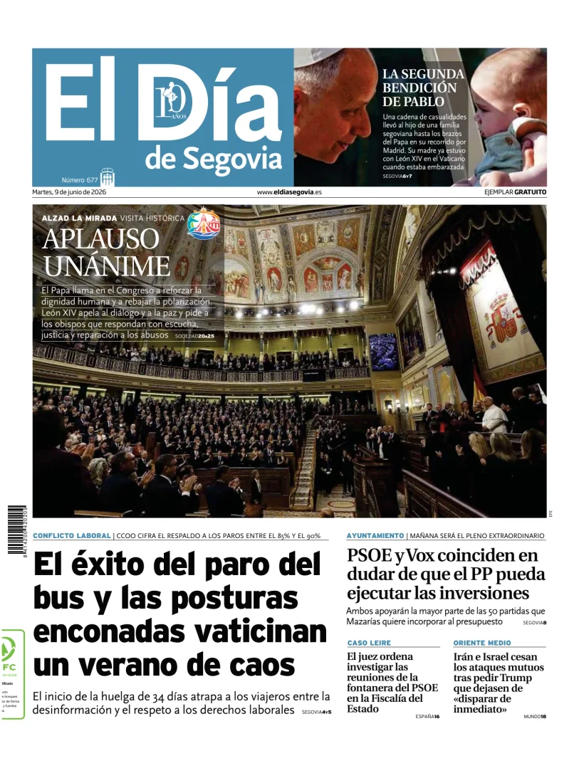 Portada de El Día de Segovia