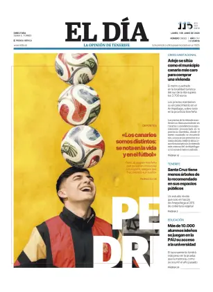 Portada de El Dia, 1 de junio de 2026