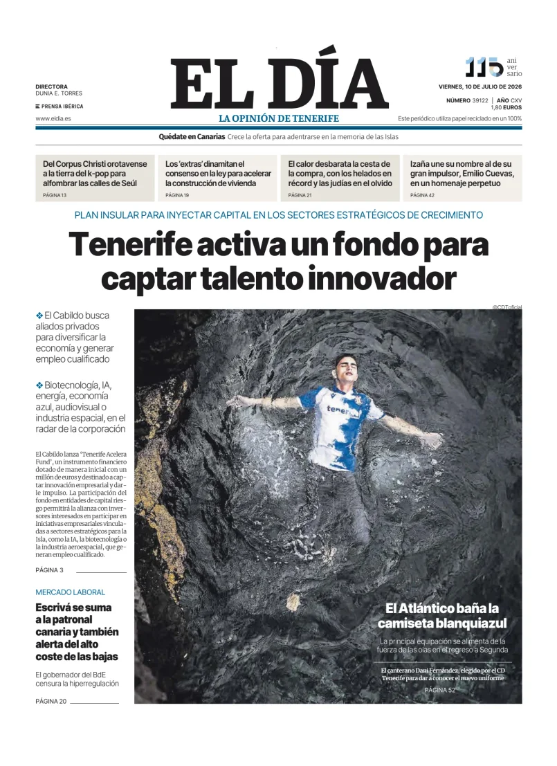 Portada de El Dia