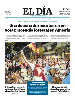 Portada de El Dia, 11 de julio de 2026