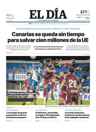 Portada de El Dia, 23 de julio de 2026