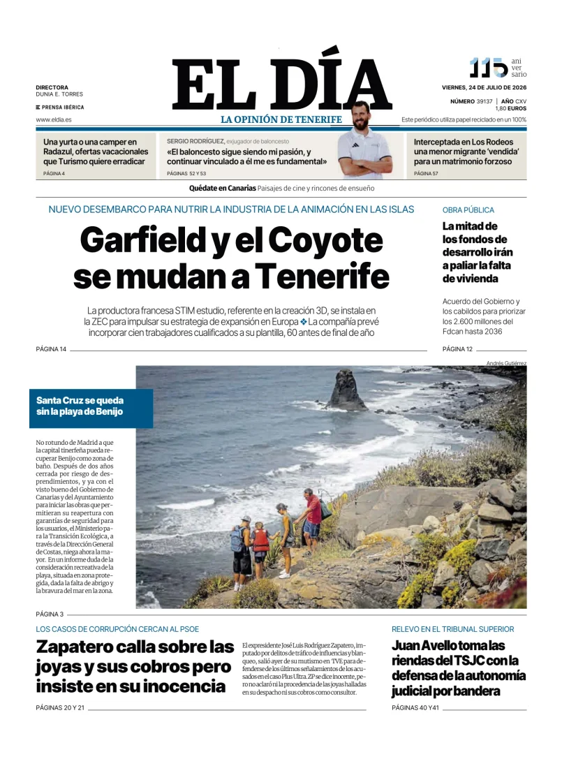 Portada de El Dia