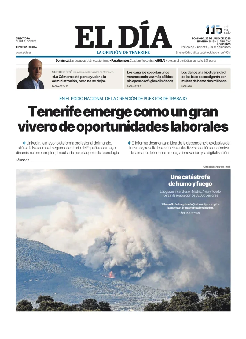 Portada de El Dia