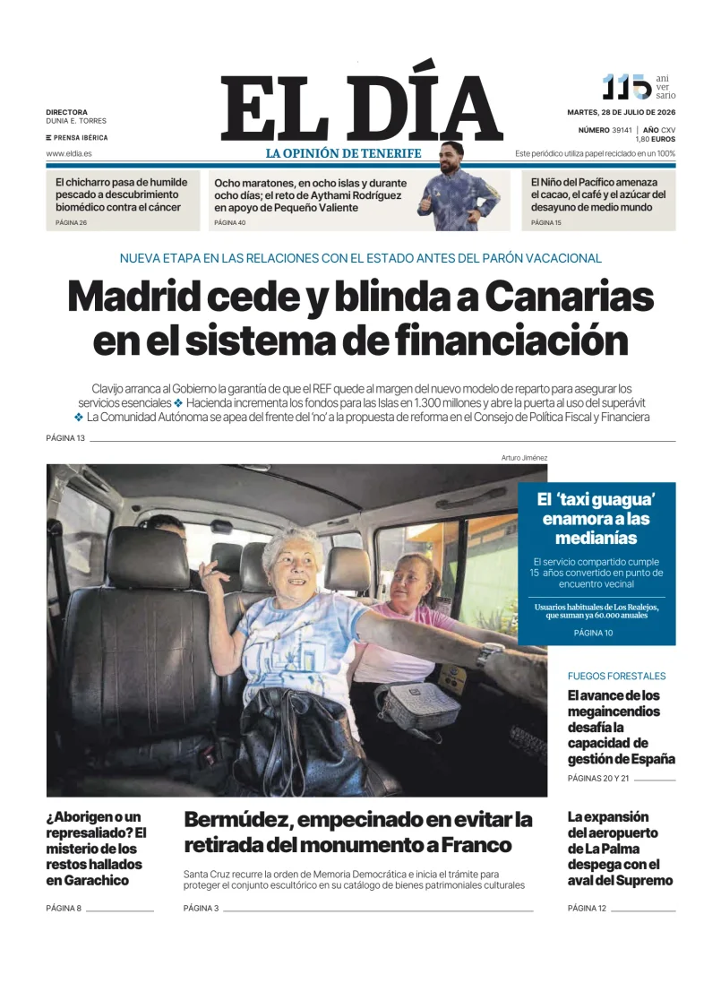 Portada de El Dia