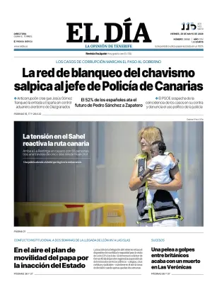 Portada de El Dia, 29 de mayo de 2026