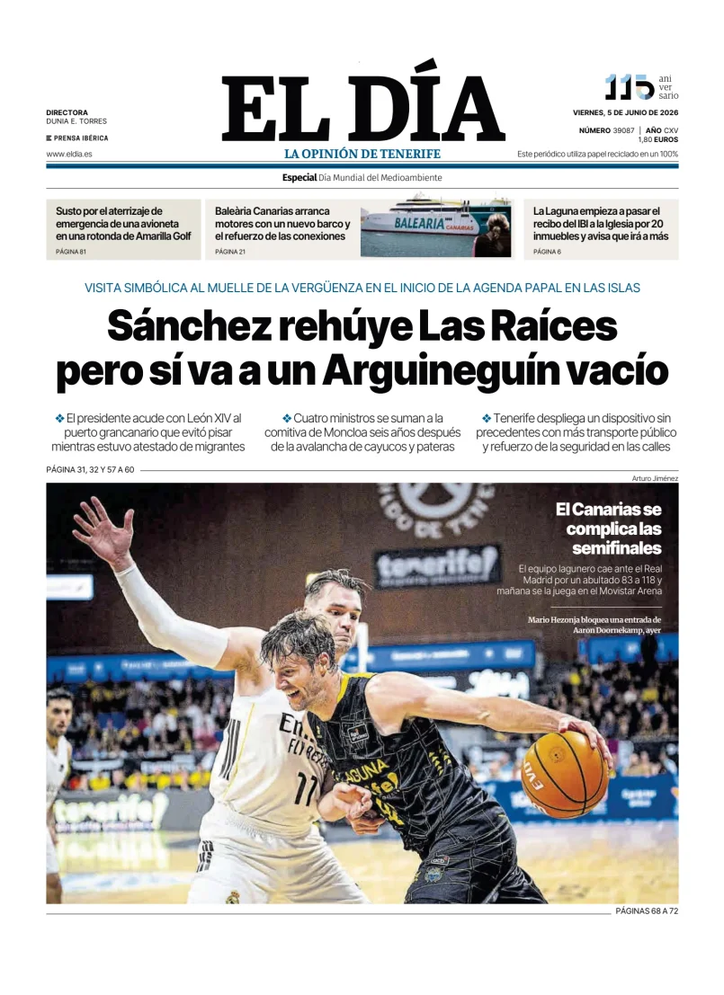 Portada de El Dia