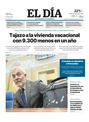 Portada de El Dia, 8 de julio de 2026