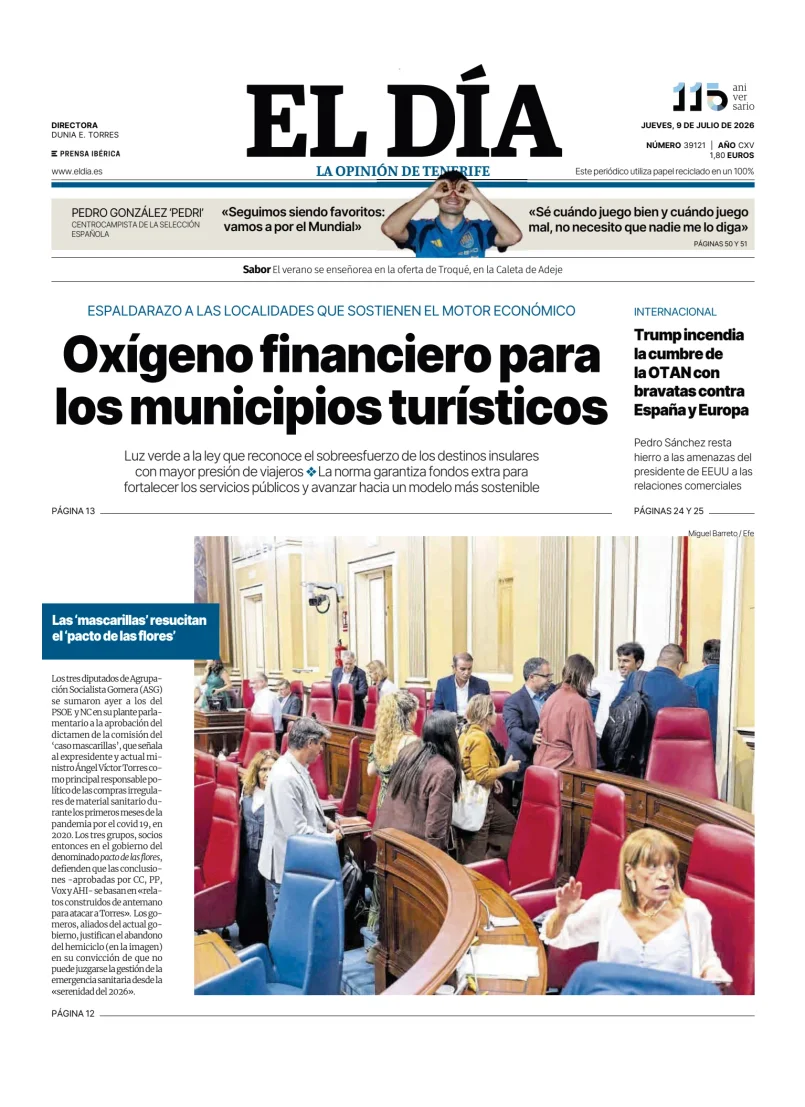 Portada de El Dia