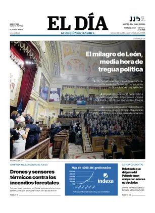 Portada de El Dia, 9 de junio de 2026