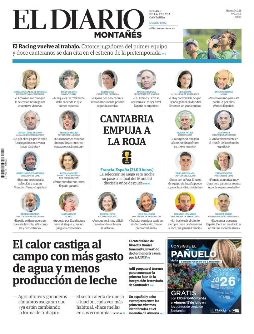El Diario Montañés — 14/07