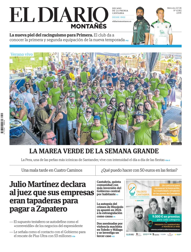 El Diario Montañés — 22/07