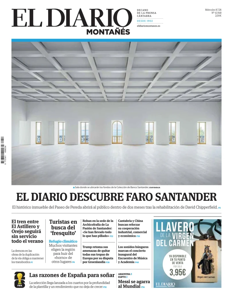 Portada de El Diario Montañés