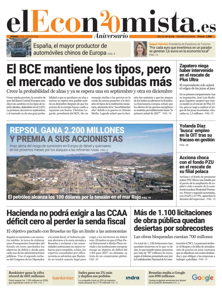 Portada de El Economista
