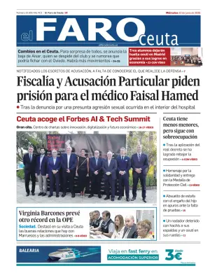 Portada de El Faro de Ceuta, 10 de junio de 2026
