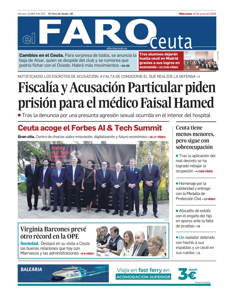 Portada de El Faro de Ceuta