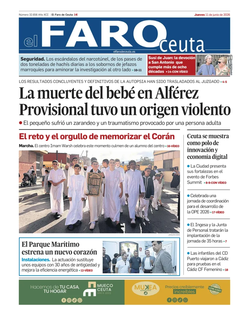 Portada de El Faro de Ceuta