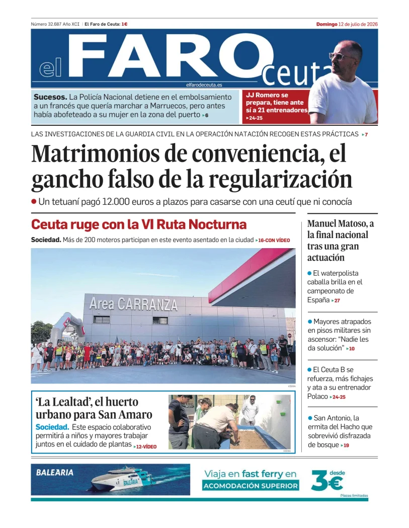 Portada de El Faro de Ceuta