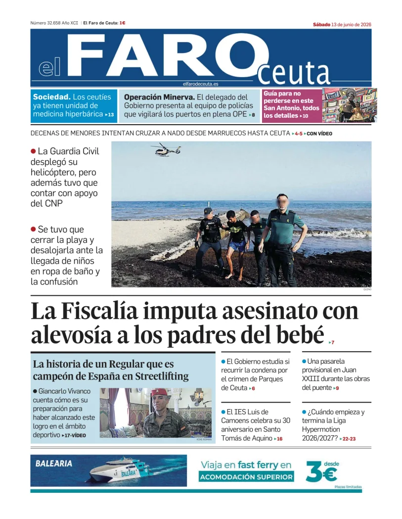 Portada de El Faro de Ceuta
