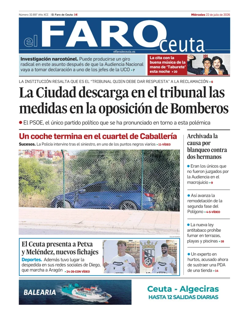 El Faro de Ceuta — 22/07