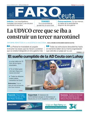 Portada de El Faro de Ceuta, 5 de junio de 2026