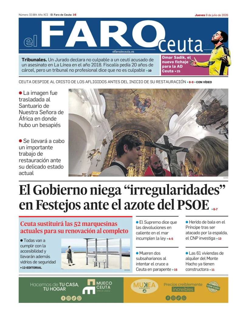 Portada de El Faro de Ceuta