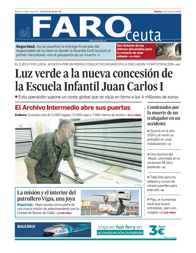 Portada de El Faro de Ceuta