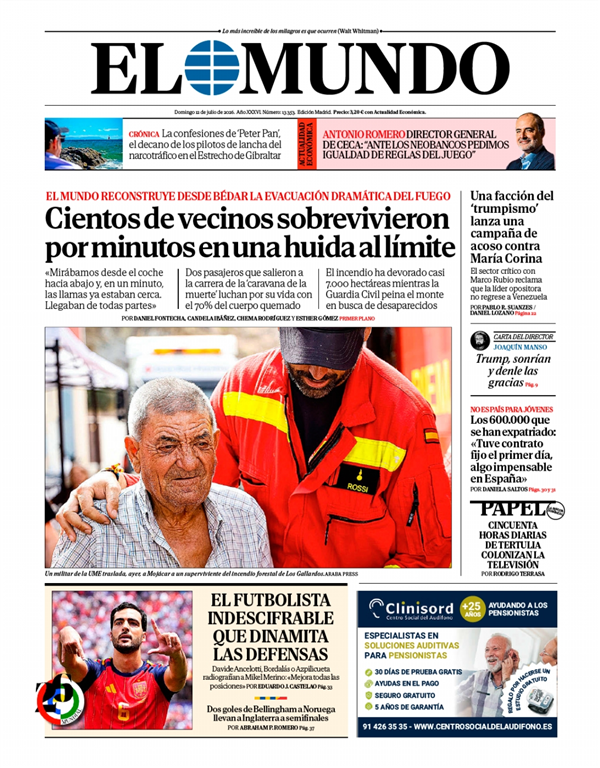 Portada de El Mundo Nacional, 11 de julio de 2026