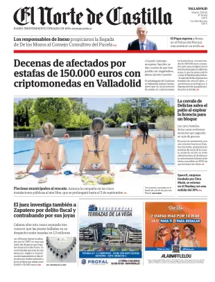 Portada de El Norte de Castilla, 13 de junio de 2026