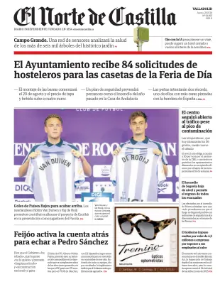 Portada de El Norte de Castilla, 23 de julio de 2026