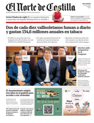 Portada de El Norte de Castilla, 29 de mayo de 2026