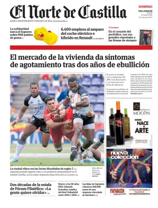 Portada de El Norte de Castilla, 31 de mayo de 2026