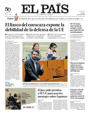 Portada de El País (Nacional), 10 de junio de 2026