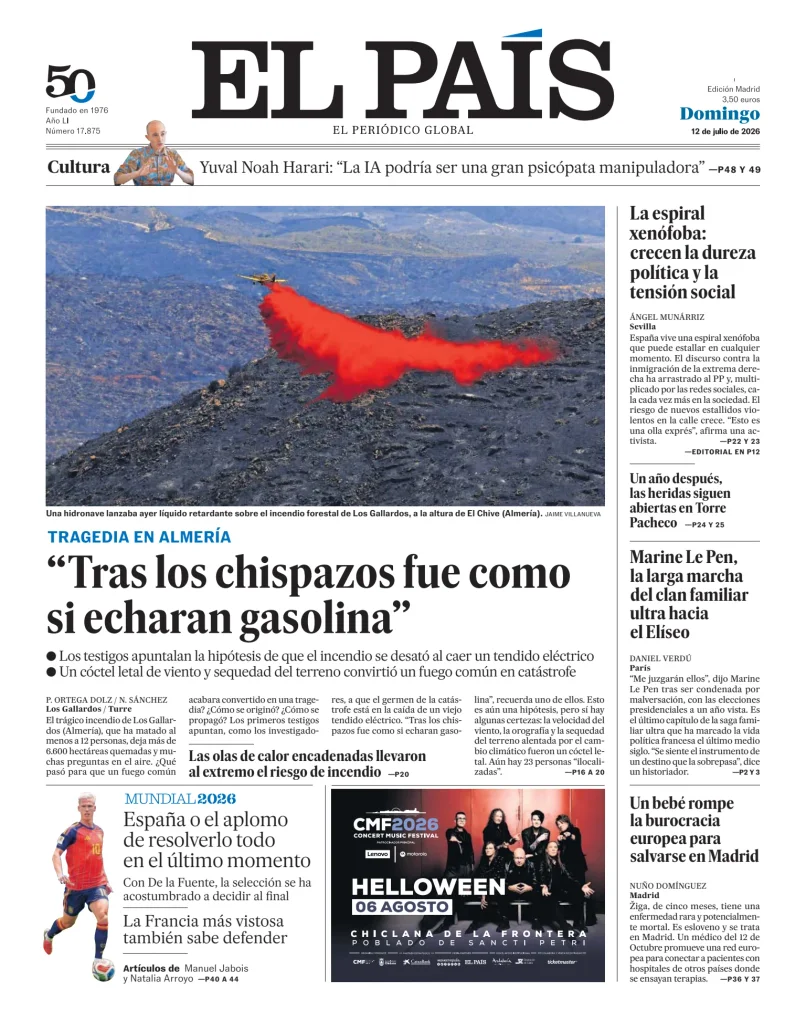 Portada de El País (Nacional)