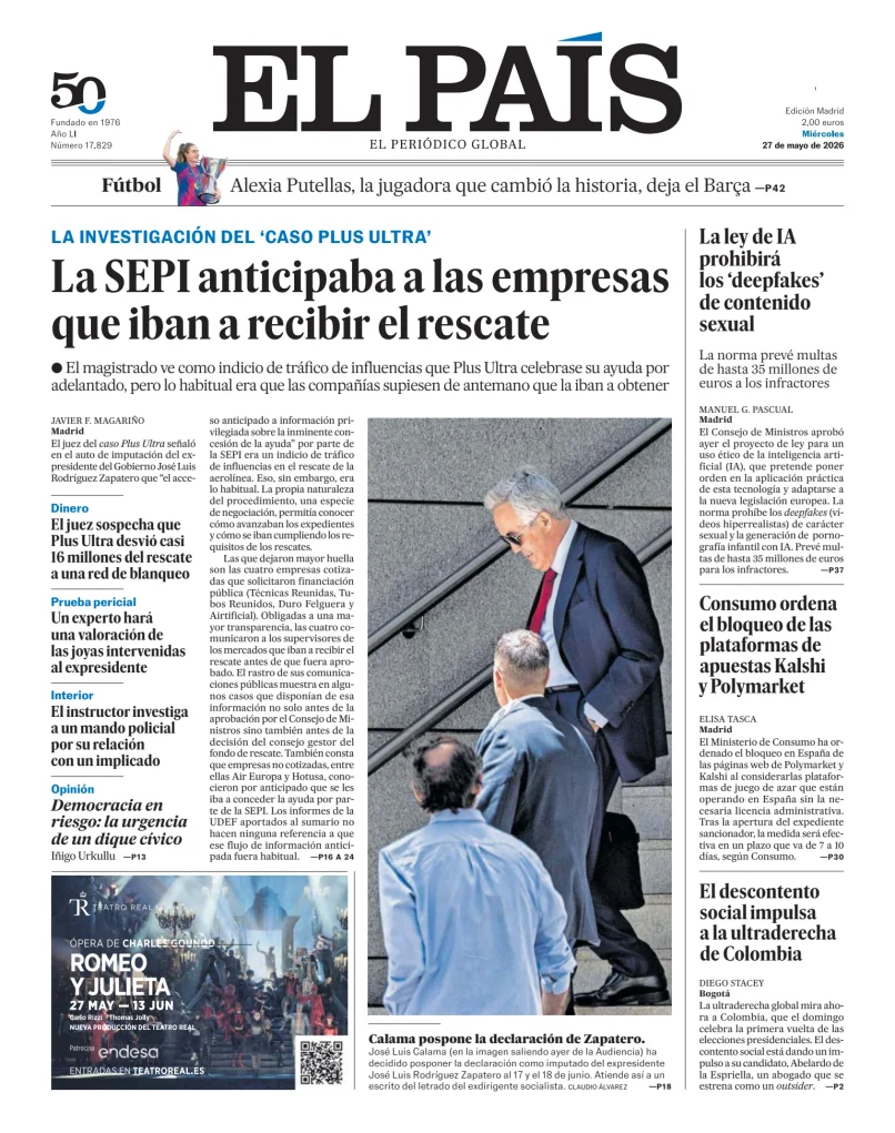 El País (Nacional) — 27/05