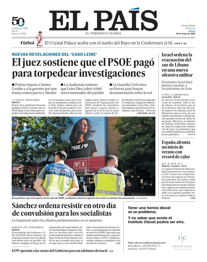 El País (Nacional) — 28/05
